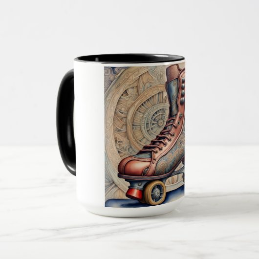  Roller schaatsen Mok (Voorkant links)