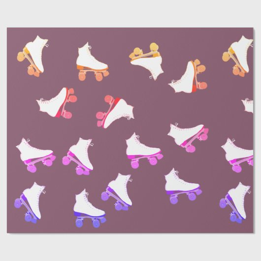 Roller Schaatsen PatternWrapping Papier (Vlak)