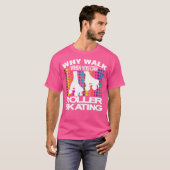 Roller Schaatsen Skater Disco 70 S 80 S Rolschaats T-shirt (Voorkant volledig)