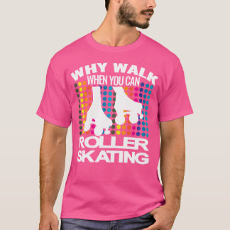 Roller Schaatsen Skater Disco 70 S 80 S Rolschaats T-shirt