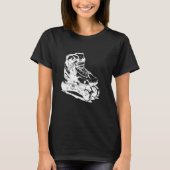 Roller Schaatsen Tekening T-shirt (Voorkant)
