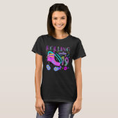 Roller Skate Birthday Party Outfit T-shirt (Voorkant volledig)