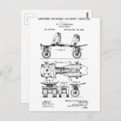 Roller Skate Patent Paper Items Briefkaart (Voorkant / Achterkant)