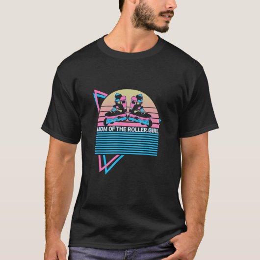 Roller Skate Roller Skating Mom Retro Mom Of The R T-shirt (Voorkant)