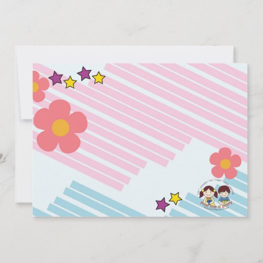 Roller Skateparty-uitnodiging Kaart (Achterkant)