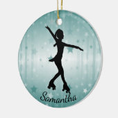 Roller Skater Design Ceramic Ornament (Links)