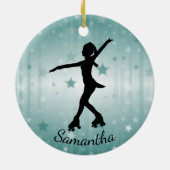 Roller Skater Design Ceramic Ornament (Achterkant)