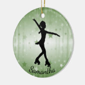 Roller Skater Design Ceramic Ornament (Links)