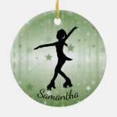 Roller Skater Design Ceramic Ornament (Achterkant)
