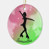 Roller Skater Design Ceramic Ornament (Links)