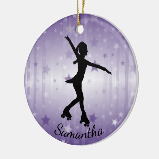 Roller Skater Design Ceramic Ornament (Links)