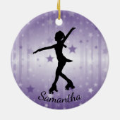 Roller Skater Design Ceramic Ornament (Achterkant)