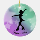 Roller Skater Design Ceramic Ornament (Achterkant)