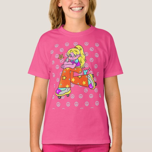 Roller Skater Girl T-shirt (Voorkant)