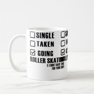 Roller Skater Grappig Single Bezet Gaat Roller Ssk Koffiemok