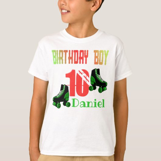 Roller Skating Birthday Boy Family Matching T-shirt (Voorkant)