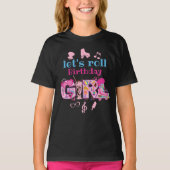Roller Skating Birthday Girl T-shirt (Voorkant)