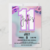 Roller Skating Birthday Invitation Kaart (Voorkant)