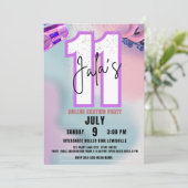 Roller Skating Birthday Invitation Kaart (Staand voorkant)