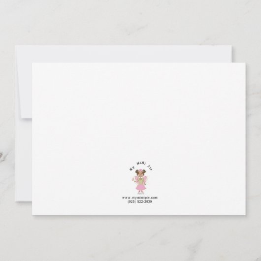 Roller Skating Birthday Invitation Kaart (Achterkant)