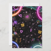 Roller Skating Birthday Invitation Kaart (Achterkant)