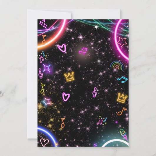 Roller Skating Birthday Invitation Kaart (Achterkant)