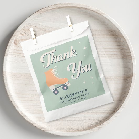 Roller Skating Birthday Party Bedankzakje