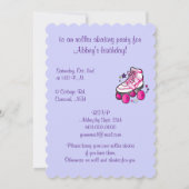 Roller Skating Birthday Party Invitation Kaart (Achterkant)