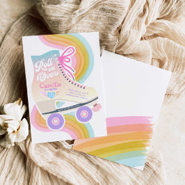 Roller Skating Birthday Party Invitation Kaart