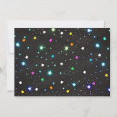 Roller Skating Birthday Party Invitation / Neon Kaart (Achterkant)