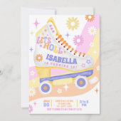 Roller Skating Birthday Party Kaart (Voorkant)