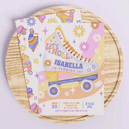 Roller Skating Birthday Party Kaart