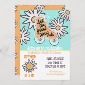 Roller Skating Birthday Party Kaart (Voorkant / Achterkant)