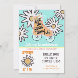 Roller Skating Birthday Party Kaart