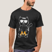 Roller Skating Cat Skater Roller Skates Roller Ska T-shirt (Voorkant)