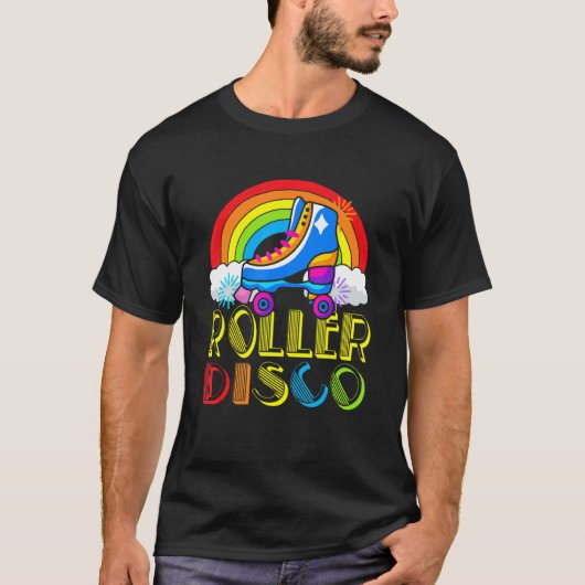 Roller Skating Girl Party Disco Roller Schaats Sch T-shirt (Voorkant)
