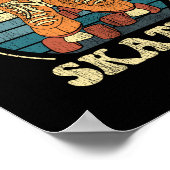 Roller Skating Old School Skater 1970S Retro Poster (Hoek)