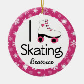 Roller Skating Personalized Ornament Gift (Voorkant)