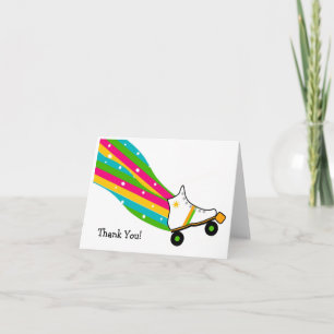 Roller Skating Thank You Cards Bedankkaart