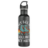 Roller Skating They See Me Rollin' They Hatin' Ska Waterfles (Voorkant)