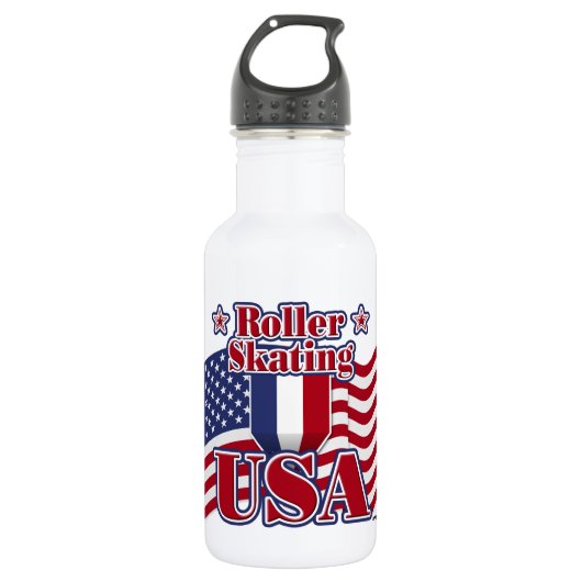 Roller Skating USA Waterfles (Voorkant)