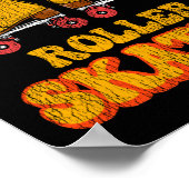 Roller Skating zie je later Roller Skater 1970S Poster (Hoek)