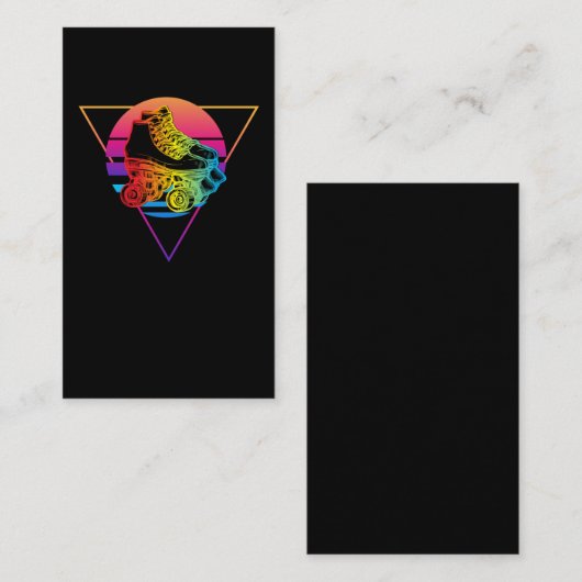 Roller Skiporwave zonset kleurig Visitekaartje (Voorkant / Achterkant)