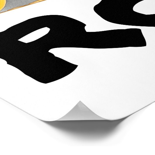 Roller van de wegenbouw van het Kind Poster (Hoek)