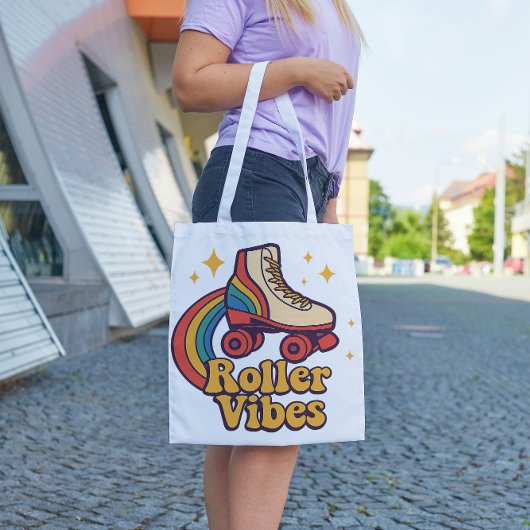 Roller Vibes – Retro Skate Magic Tote Bag