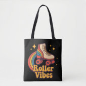 Roller Vibes – Retro Skate Magic Tote Bag (Voorkant)