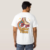 Roller Vibes” Retro Skate Tee T-shirt (Achterkant volledig)