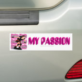 Rollerblade-Bumpersticker: MIJN PASSIE Bumpersticker (Op auto)