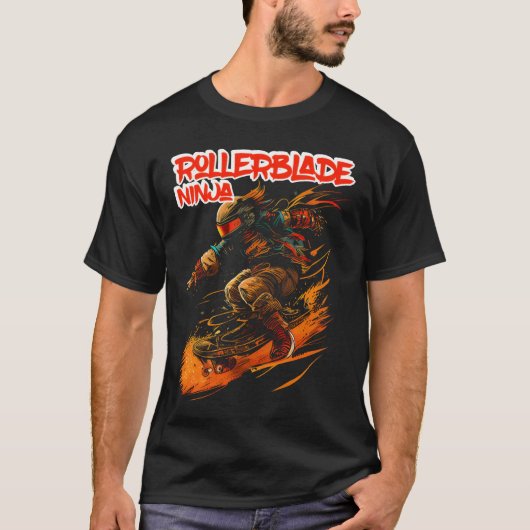Rollerblade Ninja meisje T-shirt (Voorkant)