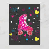 Rollerblade Roze Roller Skates Roller Skeen Briefkaart (Voorkant)